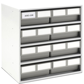 Kennoset storage bin cabinet 400x300x395, grey
