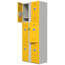 Автоматический шкаф-локер CARDDEX LP-6E, Серия: LP, Количество секций: 6, Бесконтактный считыватель: EM-Marin
