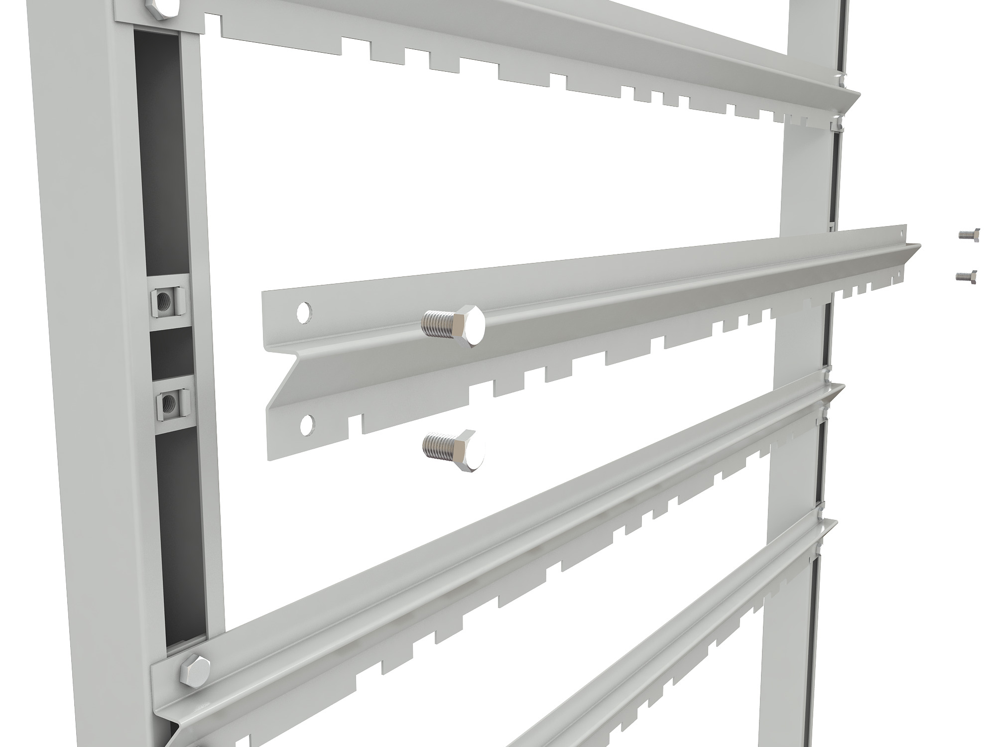 ER-00023962 Стеллаж для пластиковых лотков SORTEX двухсторонний 1500x1000x800.03