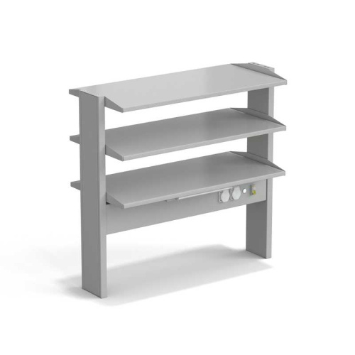 77.0105.10.00-01 Стеллаж технологический островной ЭКРОС с тремя полками на 900