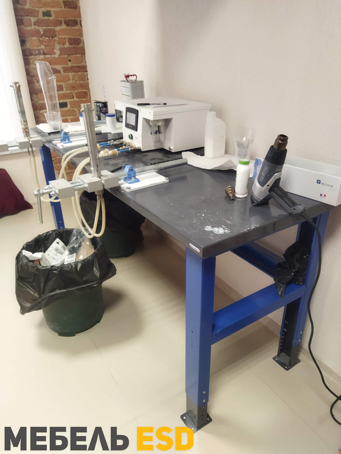 PLC 20.111 Стол металлический промышленный 2000х700 мм с 3-мя ящиками