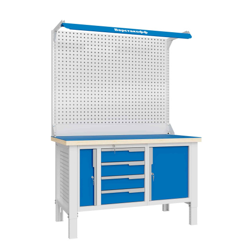 CTR 1432.S7L6.4-2F Верстак универсальный 2165x1393x743 мм